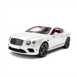 A Bentley sports car on a white background