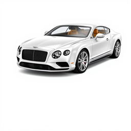 A Bentley sports car on a white background