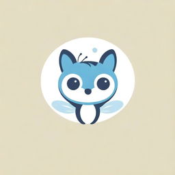 Logo for a telegram channel depicting an endearing, whimsical hybrid of a dragonfly and cat with large expressive eyes.