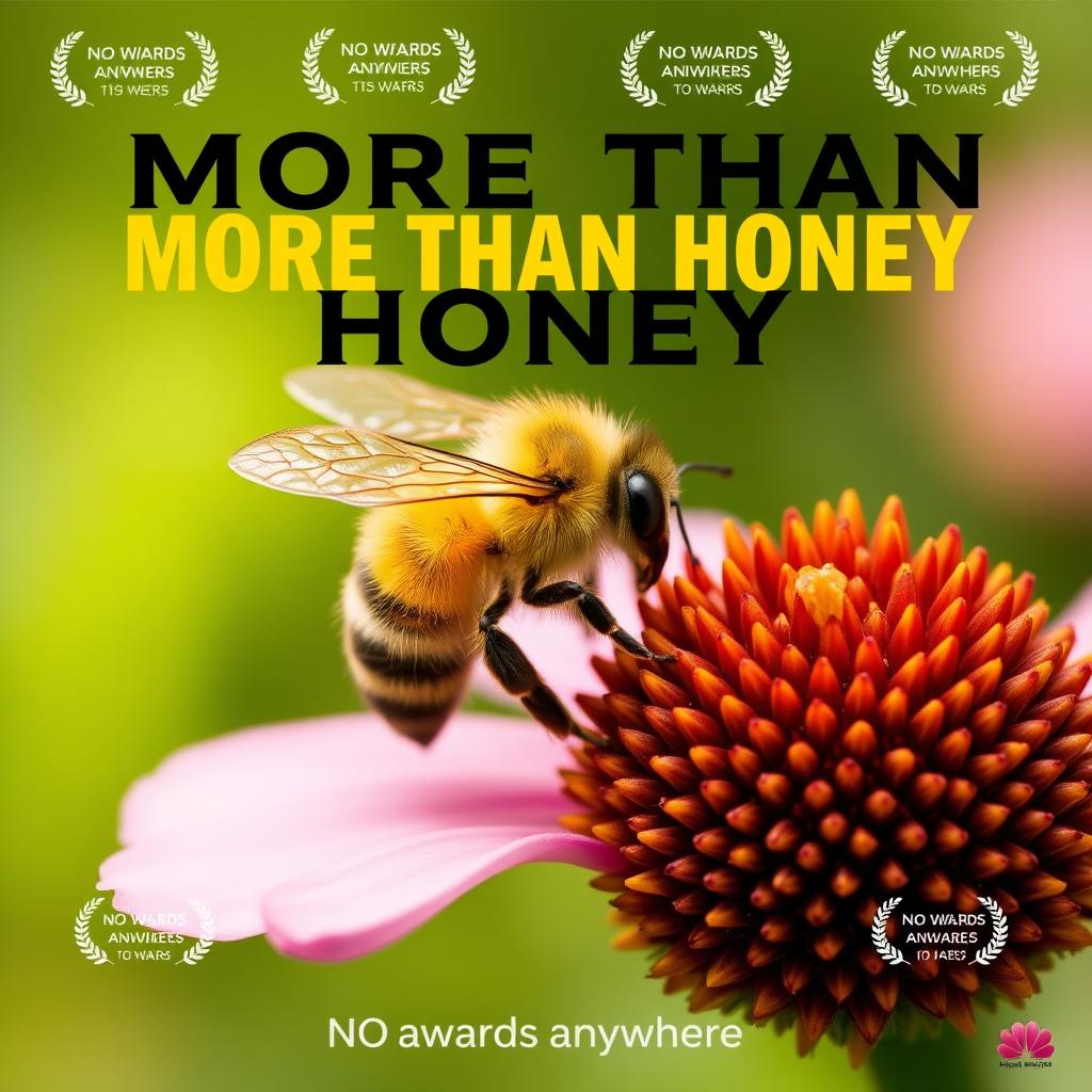 Create a portrait-style movie poster for a film titled 'More Than Honey