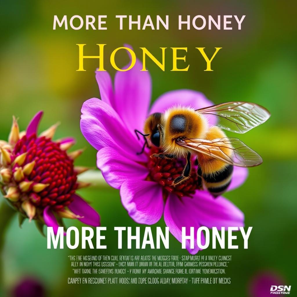 Create a portrait-style movie poster for a film titled 'More Than Honey