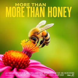 Create a portrait-style movie poster for a film titled 'More Than Honey