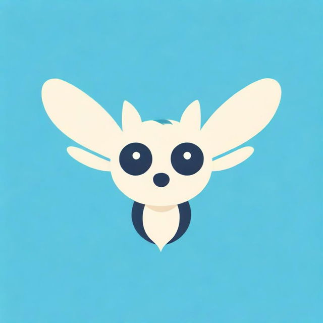 Create a Telegram channel logo featuring a charming and amusing combination of a dragonfly and a cat, with large, expressive eyes.