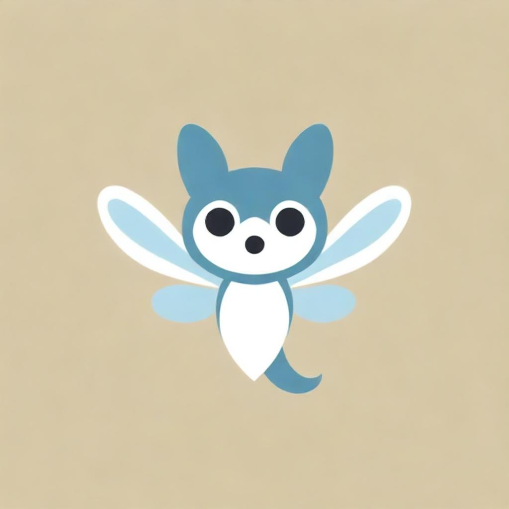 A detailed Telegram channel logo with a complexly designed, cute, and whimsical hybrid of a dragonfly and cat, featuring highly stylized, large, expressive eyes.