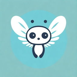 A detailed Telegram channel logo with a complexly designed, cute, and whimsical hybrid of a dragonfly and cat, featuring highly stylized, large, expressive eyes.