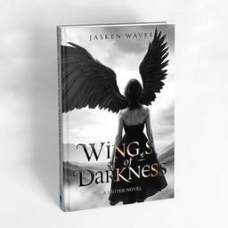 A captivating book cover for a novel titled 'Wings of Darkness'