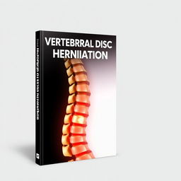 A professional e-book cover about vertebral disc herniation