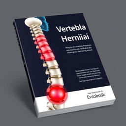 A professional e-book cover about vertebral disc herniation