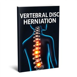 A professional e-book cover about vertebral disc herniation