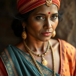 A depiction of an Indian person wearing traditional clothing with minimal coverage, focusing on cultural authenticity and respect