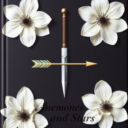 A book cover featuring an arrow crossing over a dagger near the middle