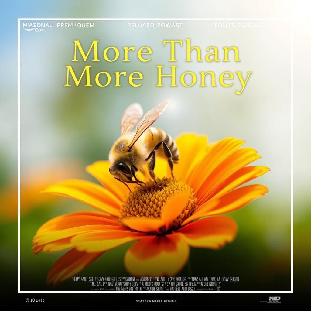 Create a portrait-style movie poster for a film titled 'More Than Honey