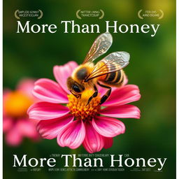 Create a portrait-style movie poster for a film titled 'More Than Honey