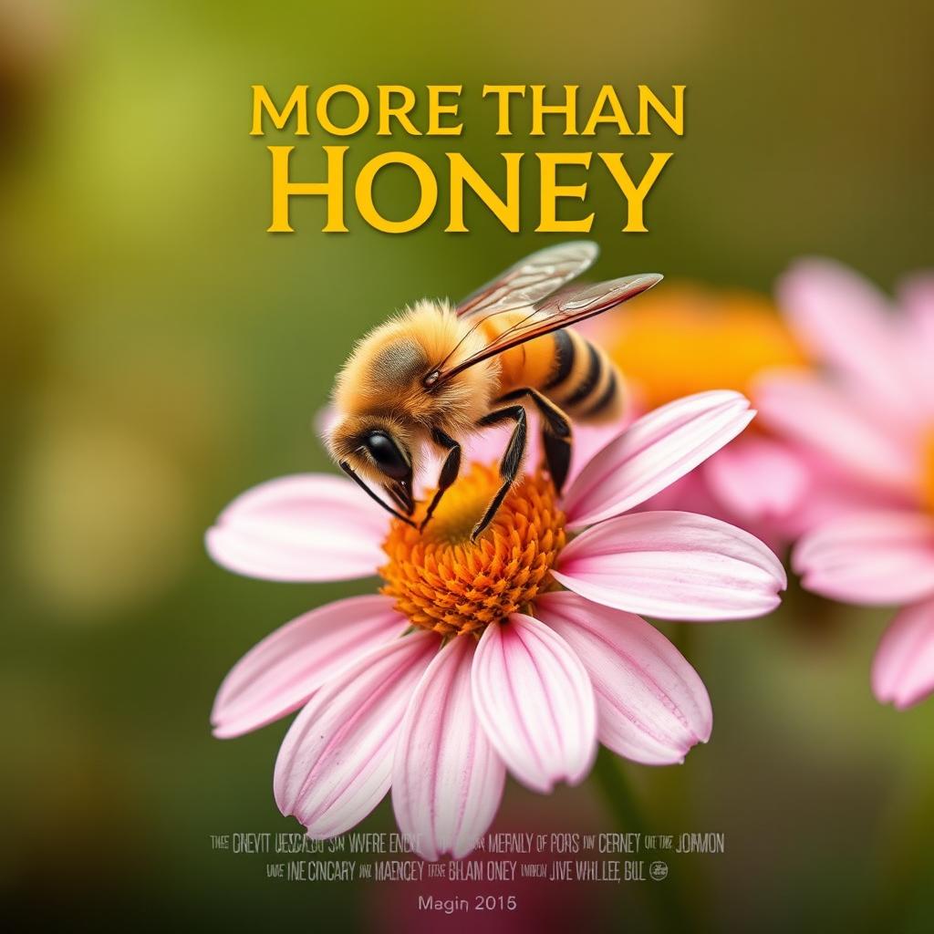 Create a portrait-style movie poster for a film titled 'More Than Honey