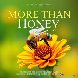 Create a portrait-style movie poster for a film titled 'More Than Honey