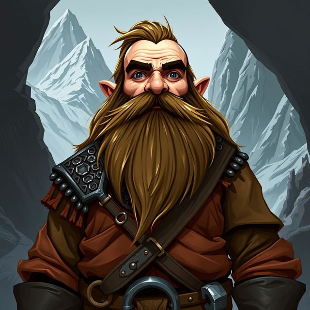 Create an image of a dwarf without a beard