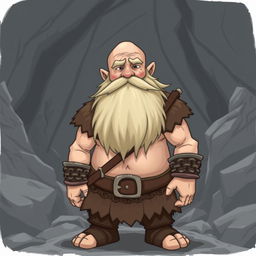 Create an image of a dwarf without a beard