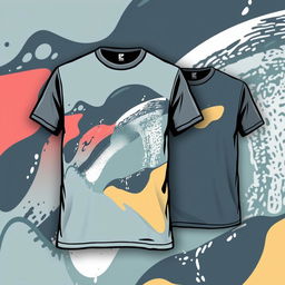 A creative and stylish T-shirt design with a modern and minimalistic aesthetic