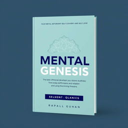 Create a book cover for the title 'Mental Genesis' focusing on themes of personal development, self-discovery, and self-love