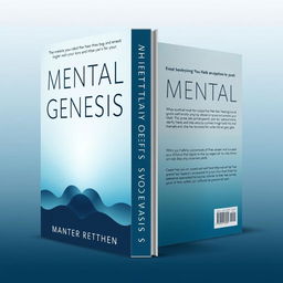 Create a book cover for the title 'Mental Genesis' focusing on themes of personal development, self-discovery, and self-love