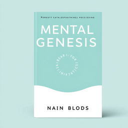 Create a book cover for the title 'Mental Genesis' focusing on themes of personal development, self-discovery, and self-love