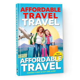 A book cover design for a guide on affordable travel