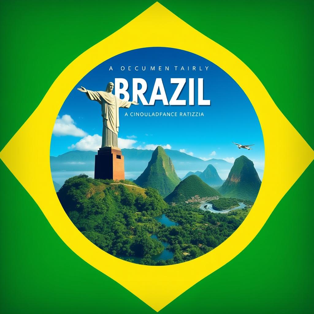 Create a poster for a documentary about Brazil