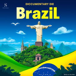 Create a poster for a documentary about Brazil