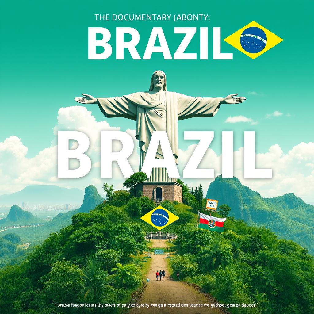 Create a poster for a documentary about Brazil