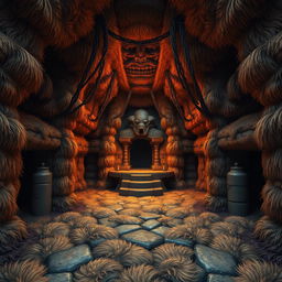 The Hairy Bastion is a unique dungeon with every surface lined with thick, coarse fur