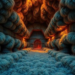 The Hairy Bastion is a unique dungeon where every surface is lined with thick, coarse fur