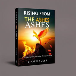 A captivating ebook cover with the theme 'Rising from the Ashes: A Journey of Overcoming and Transformation'