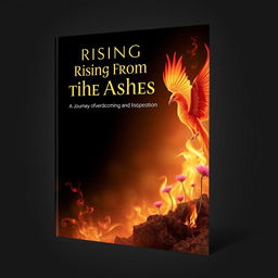 A captivating ebook cover with the theme 'Rising from the Ashes: A Journey of Overcoming and Transformation'