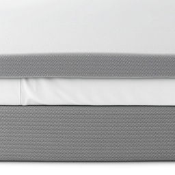 A high-resolution image of a flat foam mattress topper