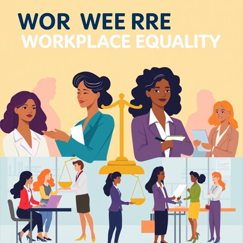 An inspiring image promoting workplace equality for women