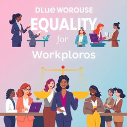 An inspiring image promoting workplace equality for women