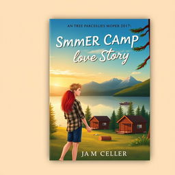 Create a book cover for a summer camp love story