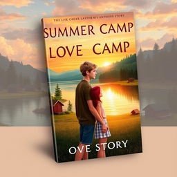 Create a book cover for a summer camp love story