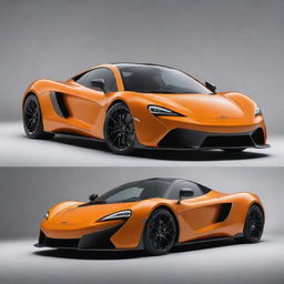 An unexpected fusion combining the sleek, aerodynamic lines of a McLaren supercar with the simplistic and boxy styling of a Lada.