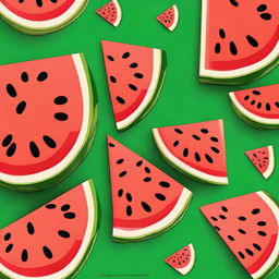 A vibrant, ultra high definition background featuring a watermelon color splash