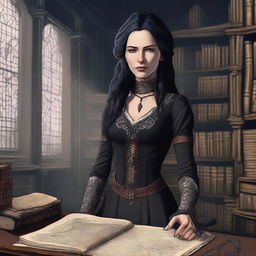 Isolde Ravenshadow, the enigmatic head of the Shadow Quill newspaper in Shard