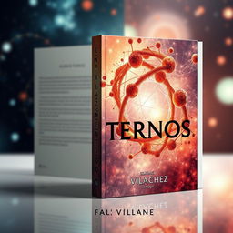 Create a formal and creative full book cover for a book titled 'Entrelazamientos Eternos' by Isaac Vílchez