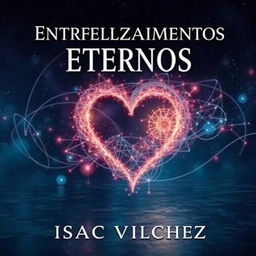 Create a formal and creative full book cover image for a book titled 'Entrelazamientos Eternos' by Isaac Vílchez