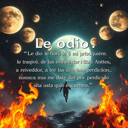 Create an image inspired by the phrase: 'Le odio