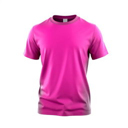 Create a 3D design for a t-shirt featuring a pink color