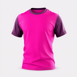 Create a 3D design for a t-shirt featuring a pink color