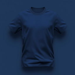 Create a 3D design for a t-shirt featuring a dark blue color