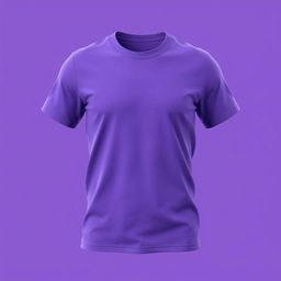 Create a 3D design for a t-shirt featuring a violet color