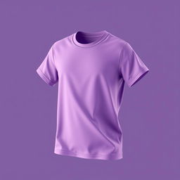 Create a 3D design for a t-shirt featuring a violet color