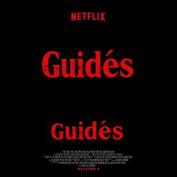 Create a horror movie poster titled 'Guidões' in a red and black style